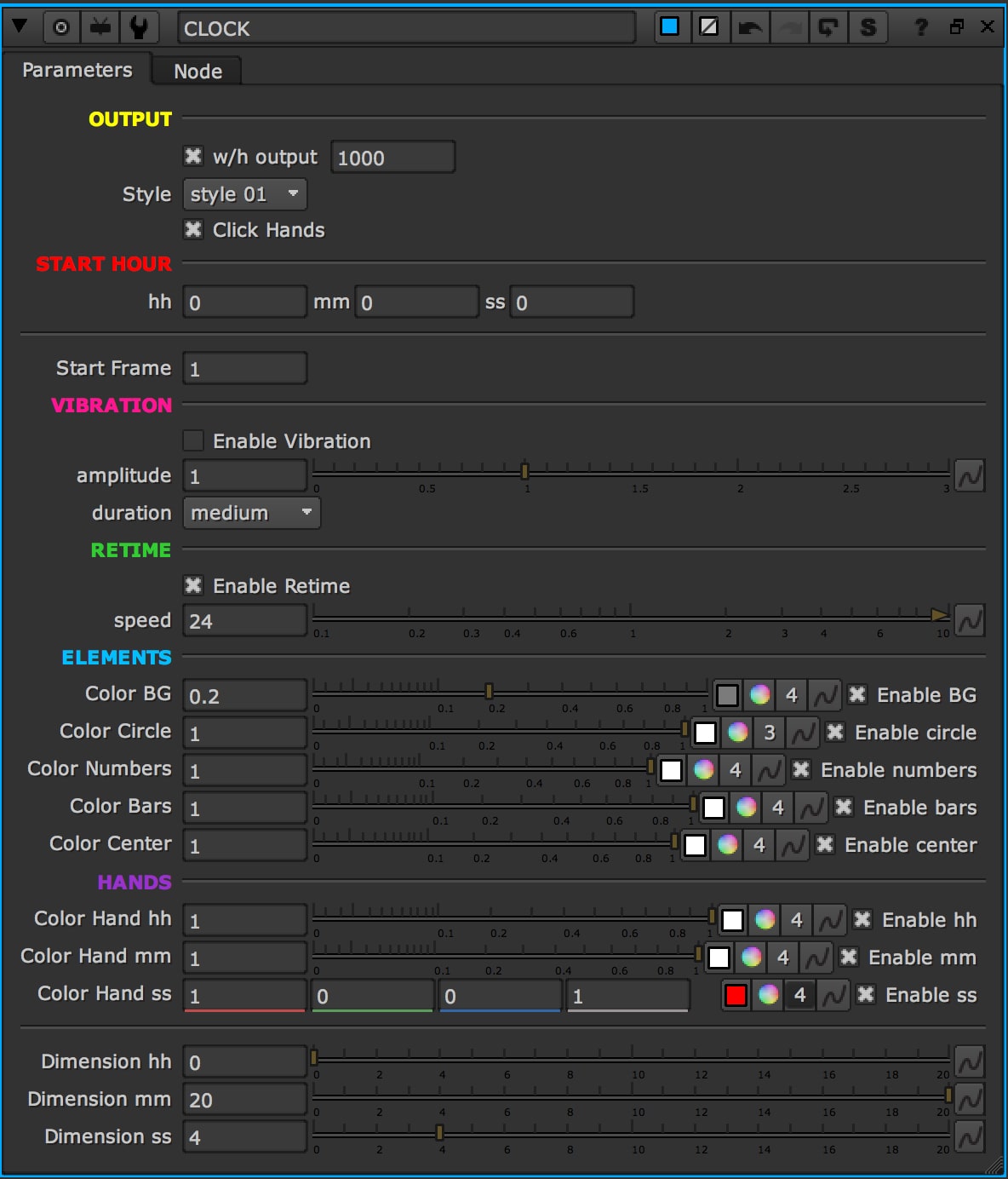 Clock, Nuke, fps, compositing, hours, seconds, watch