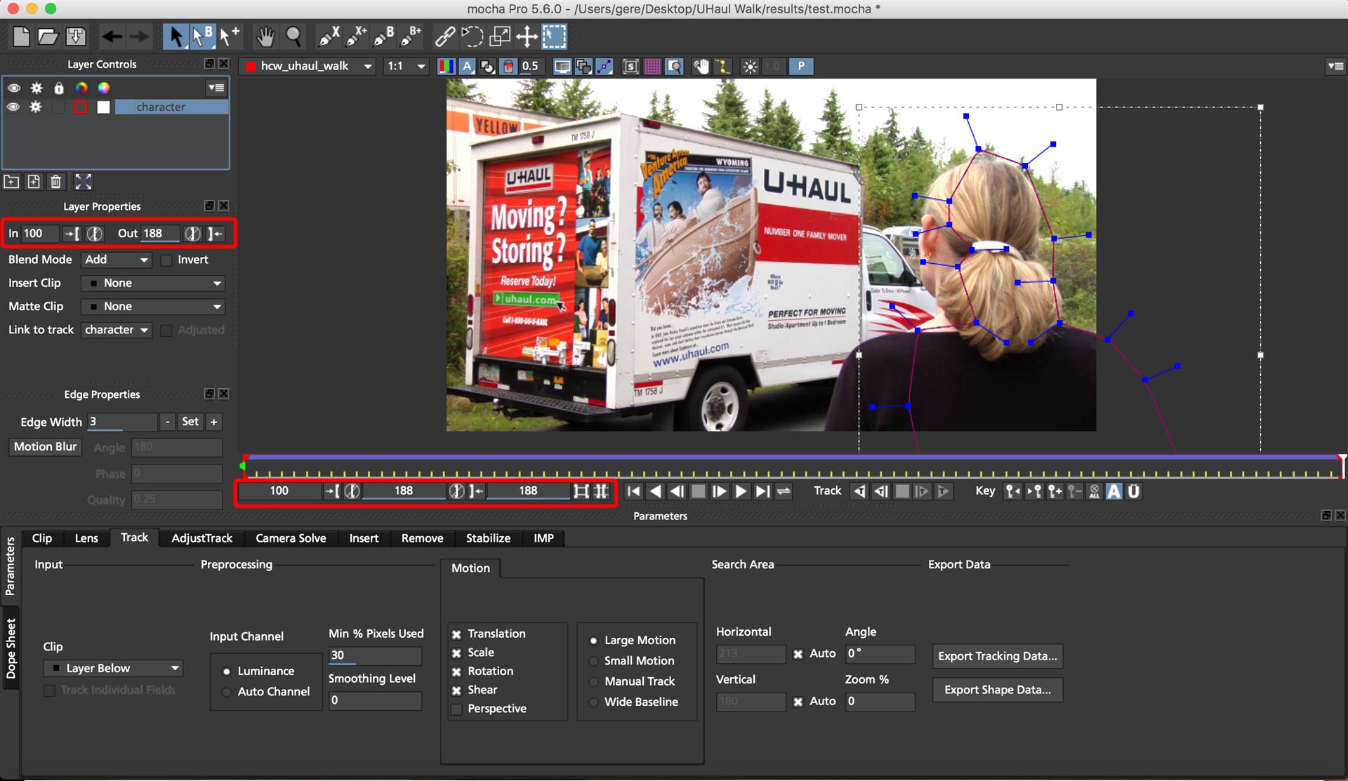 mocha, frame range, timeline, range, frame, bezier, roto, mask, extend, keyframe, keyframes