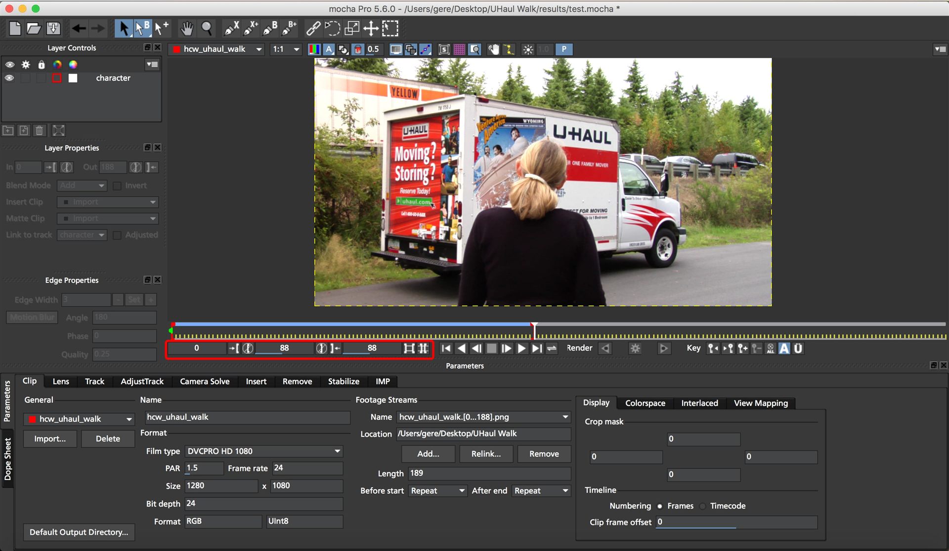 mocha, frame range, timeline, range, frame, bezier, roto, mask, extend, keyframe, keyframes