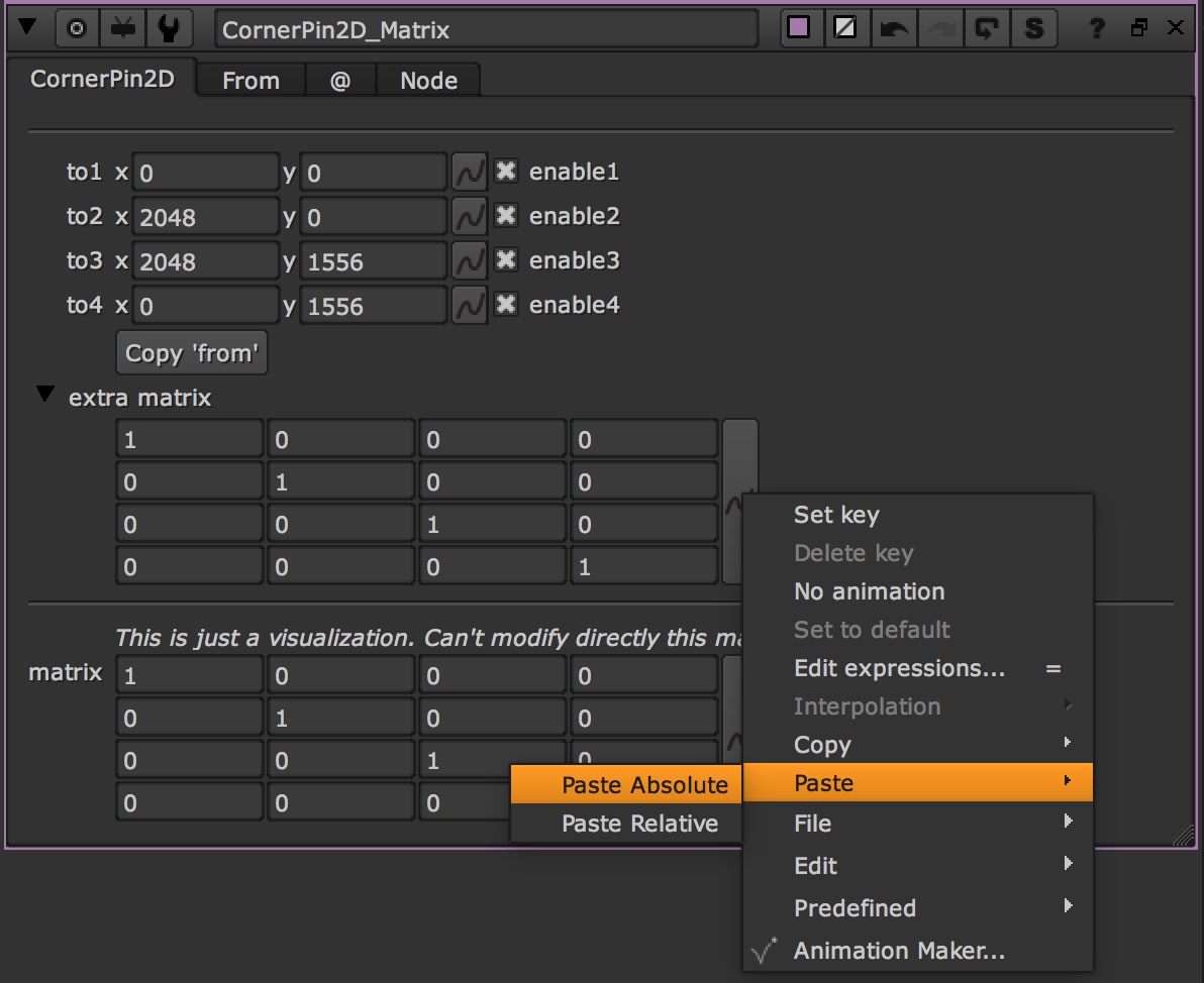Transformation Matrix, matrix, nuke, matrices, 3x3, translate, rotating, scaling