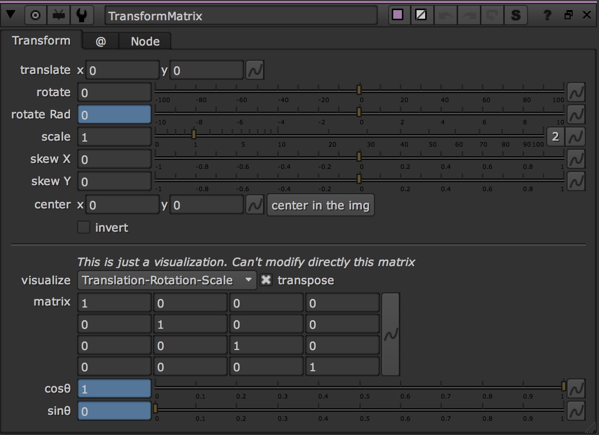 Transformation Matrix, matrix, nuke, matrices, 3x3, translate, rotating, scaling
